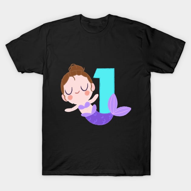 Mermaid Series: Number 1 T-Shirt by TheMioStore